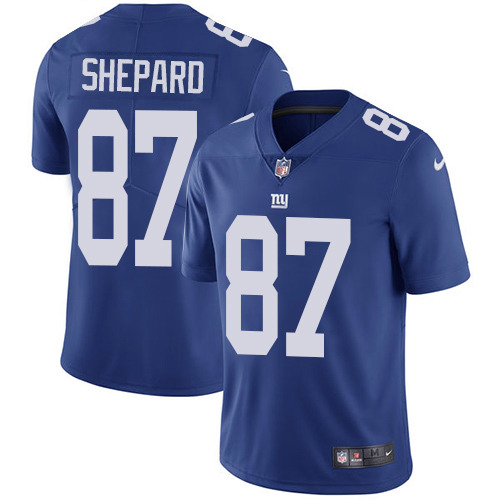 2019 men New York Giants #87 Shepard blue Nike Vapor Untouchable Limited NFL Jersey->new york giants->NFL Jersey
